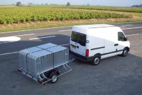 Remorque porte barrières