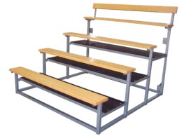 Tribune à roulettes