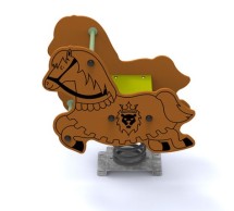 Jeux double figurine sur ressort