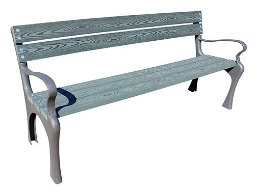 Banc Arnia bois technologique avec accoudoirs