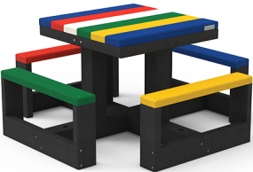 Table pique nique carrée